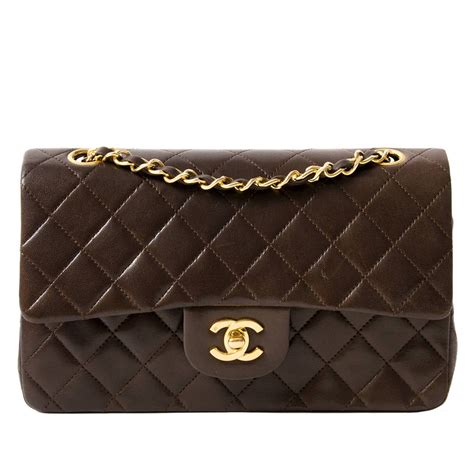 chanel bags brown mini